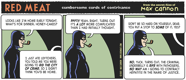 cumbersome curds of contrivance